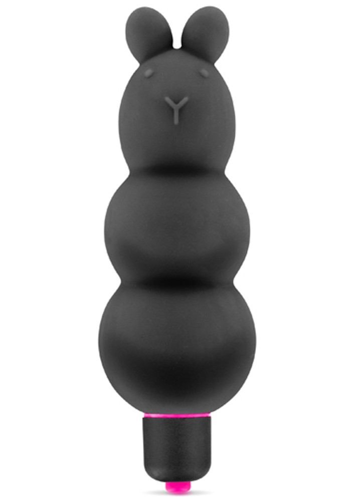 Vibromasseur stimulateur noir 7 vitesses silicone waterproof - CC5740000010