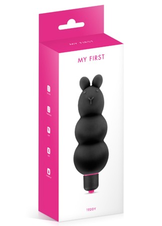 Vibromasseur stimulateur noir 7 vitesses silicone waterproof - CC5740000010