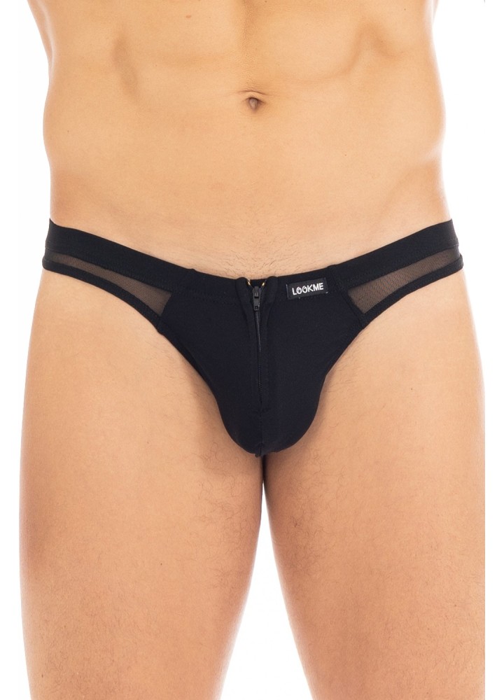 String noir avec double zip Wiz - LM16-57BLK