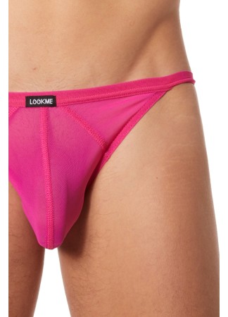 Tanga fine résille rose - LM92-61MAG