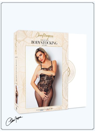 Bodystocking résille imprimé motifs floraux - Le Numéro 13 - Collection Bodystocking - CM99013